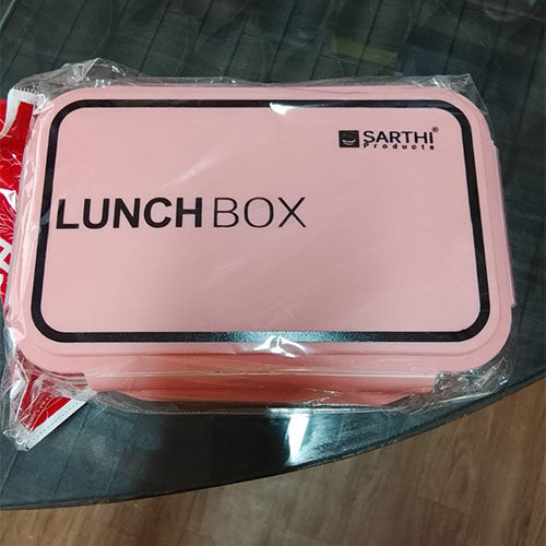 Sarthi Lunch Box (Pink) – Durable Daily Tiffin