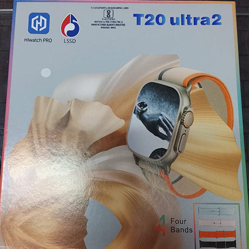 T20 Ultra2 Smartwatch with 4 Straps | Hiwza Enterprises