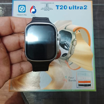 T20 Ultra2 Smartwatch with 4 Straps | Hiwza Enterprises