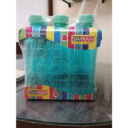 SIMRAN Plastic Water Bottle Set (6 Pcs, 1L Each) – BPA Free | Hiwza Enterprises